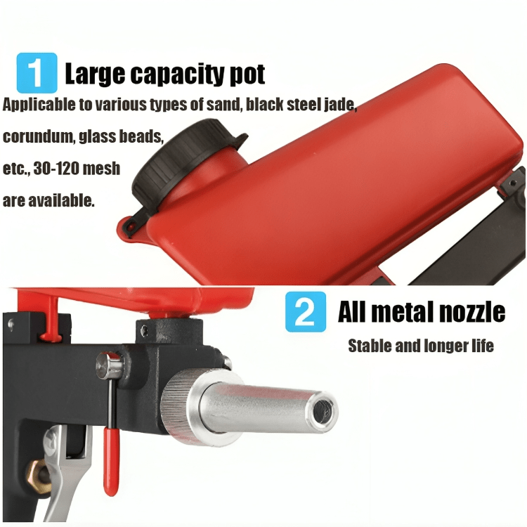 PowerJet™ | Krachtige zandblazer voor ruwe metalen